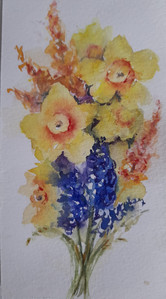 Chrissy F, Spring Bouquet, watercolour.jpg